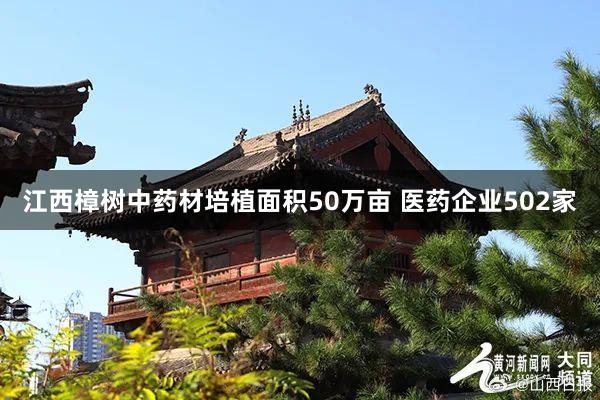 江西樟树中药材培植面积50万亩 医药企业502家