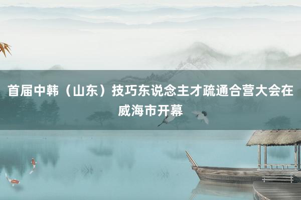 首届中韩（山东）技巧东说念主才疏通合营大会在威海市开幕