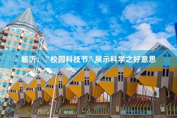 临沂：“校园科技节”展示科学之好意思