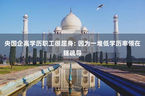 央国企高学历职工很屈身: 因为一堆低学历率领在瞎疏导